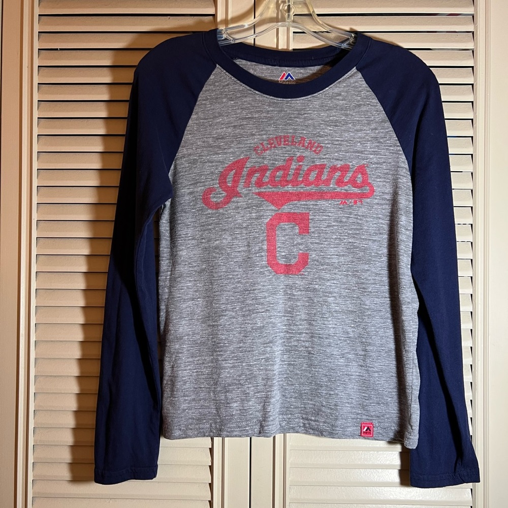Majestic Cleveland Indians long sleeve tee